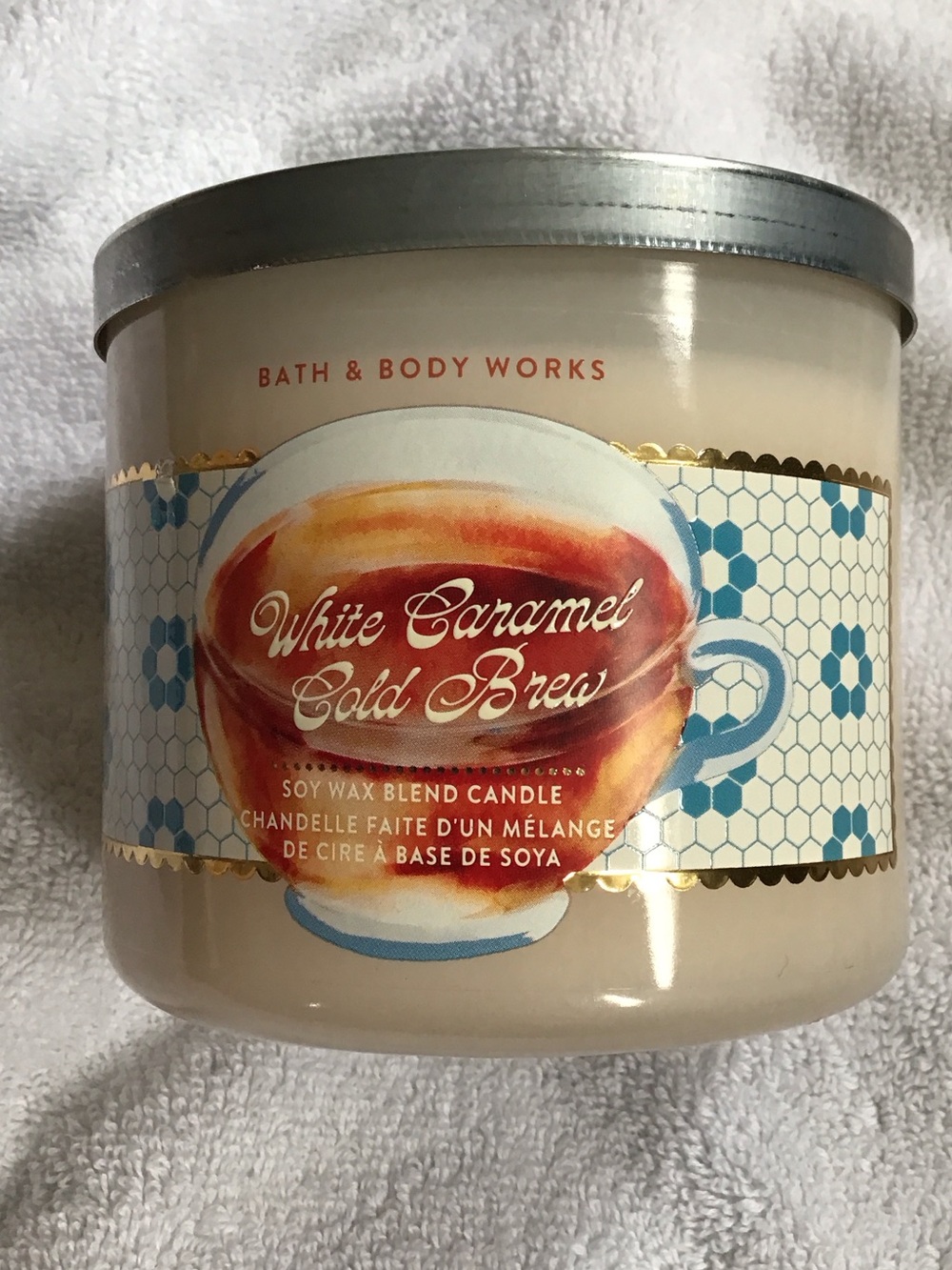 Bath & Body Works 3 wick candle White Caramel Cold Brew